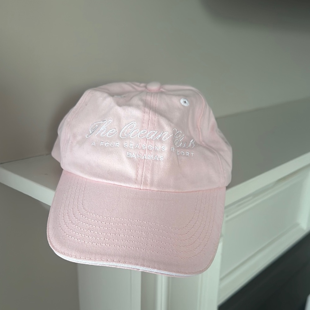 Pastel Pink Baseball Cap with Curved Brim